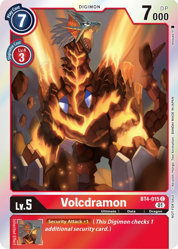 Volcdramon [BT4-015] (ST-11 Special Entry Pack) [Great Legend Promos] | The Gaming-Verse