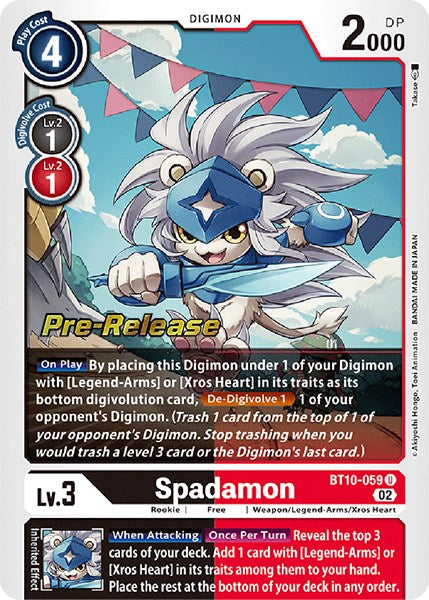 Spadamon [BT10-059] [Xros Encounter Pre-Release Cards] | The Gaming-Verse