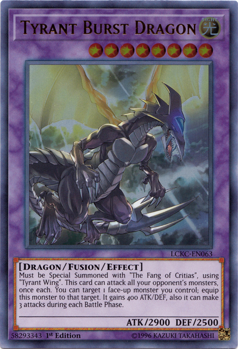 Tyrant Burst Dragon [LCKC-EN063] Ultra Rare | The Gaming-Verse