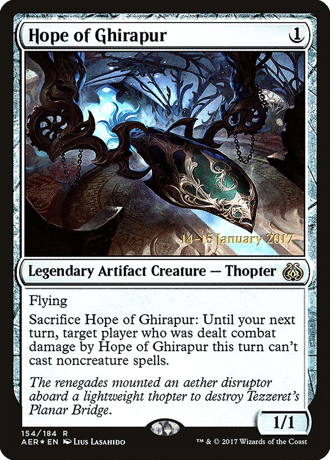 Hope of Ghirapur  (Prerelease) [Aether Revolt Prerelease Promos] | The Gaming-Verse