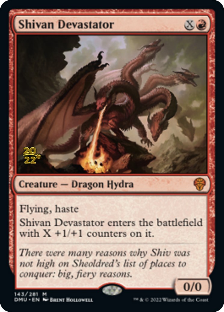 Shivan Devastator [Dominaria United Prerelease Promos] | The Gaming-Verse