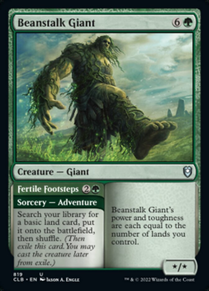 Beanstalk Giant // Fertile Footsteps [Commander Legends: Battle for Baldur's Gate] | The Gaming-Verse