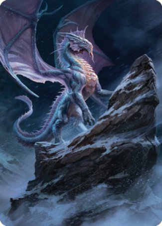 Ancient Silver Dragon Art Card (06) [Commander Legends: Battle for Baldur's Gate Art Series] | The Gaming-Verse