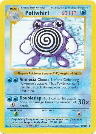 Poliwhirl (38/102) [Base Set Shadowless Unlimited] | The Gaming-Verse