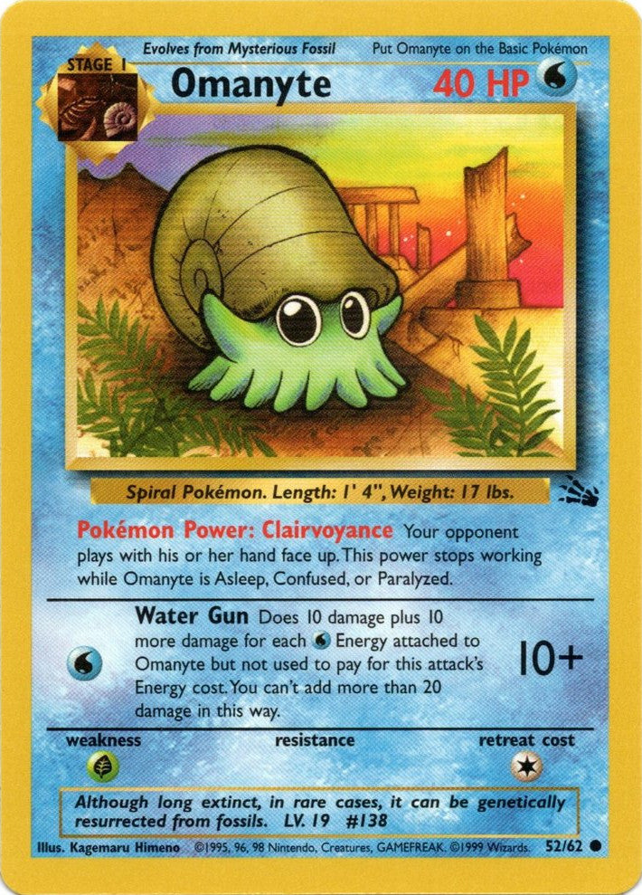 Omanyte (52/62) [Fossil Unlimited] | The Gaming-Verse