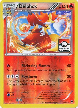 Delphox (13/124) (League Promo) [XY: Fates Collide] | The Gaming-Verse