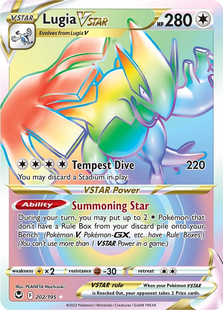 Lugia VSTAR (202/195) [Sword & Shield: Silver Tempest] | The Gaming-Verse