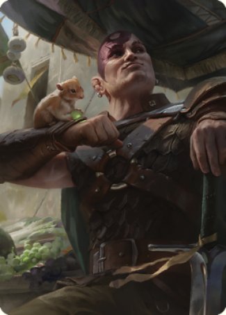 Minsc & Boo, Timeless Heroes Art Card (38) [Commander Legends: Battle for Baldur's Gate Art Series] | The Gaming-Verse