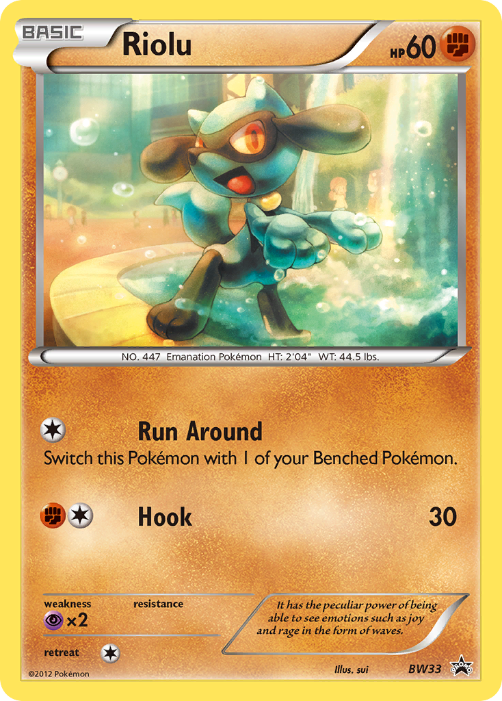 Riolu (BW33) [Black & White: Black Star Promos] | The Gaming-Verse