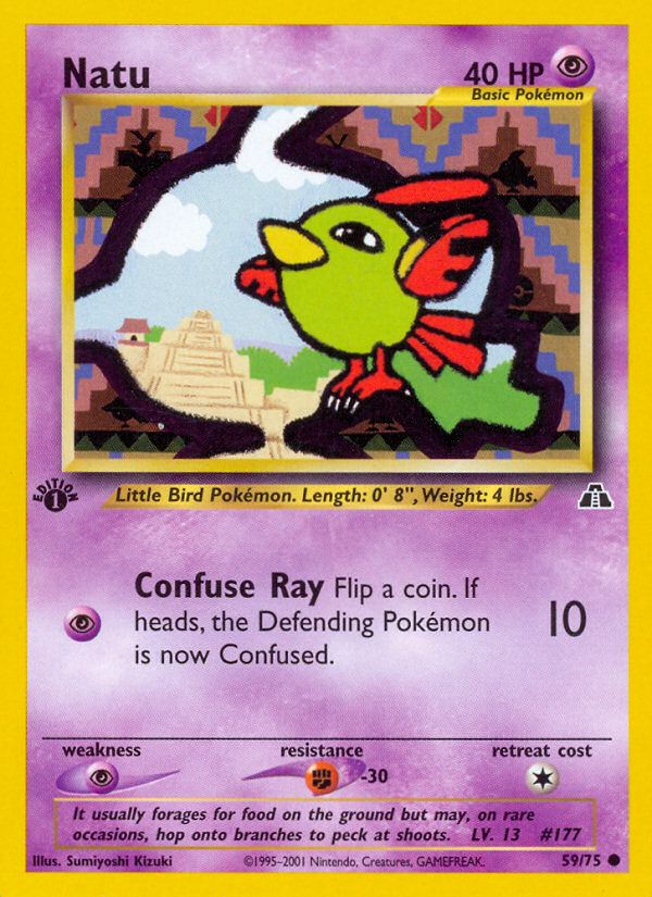 Natu (59/75) [Neo Discovery 1st Edition] | The Gaming-Verse