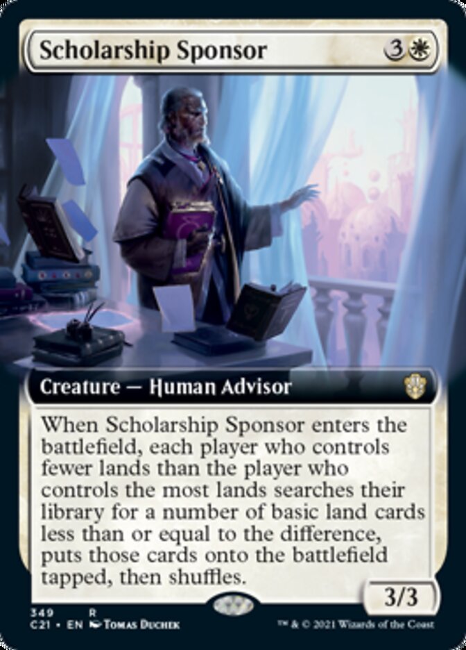 Scholarship Sponsor (Extended) [Commander 2021] | The Gaming-Verse