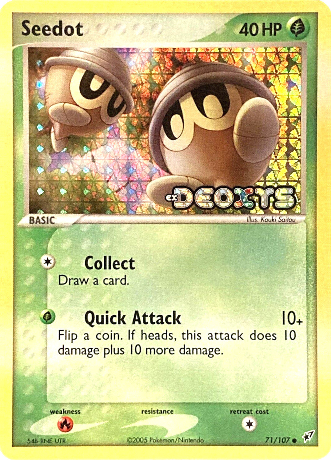 Seedot (71/107) (Stamped) [EX: Deoxys] | The Gaming-Verse