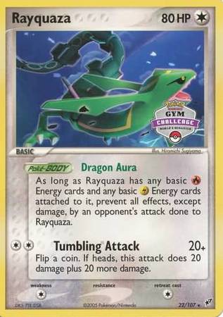 Rayquaza (22/107) (Gym Challenge Promo) [EX: Deoxys] | The Gaming-Verse