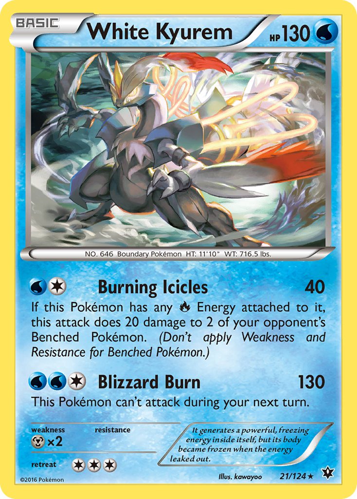 White Kyurem (21/124) (Theme Deck Exclusive) [XY: Fates Collide] | The Gaming-Verse