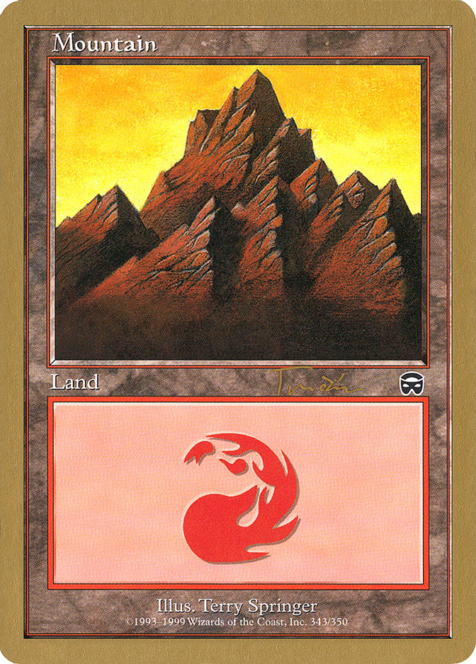 Mountain (jt343) (Jan Tomcani) (MMQ) [World Championship Decks 2001] | The Gaming-Verse