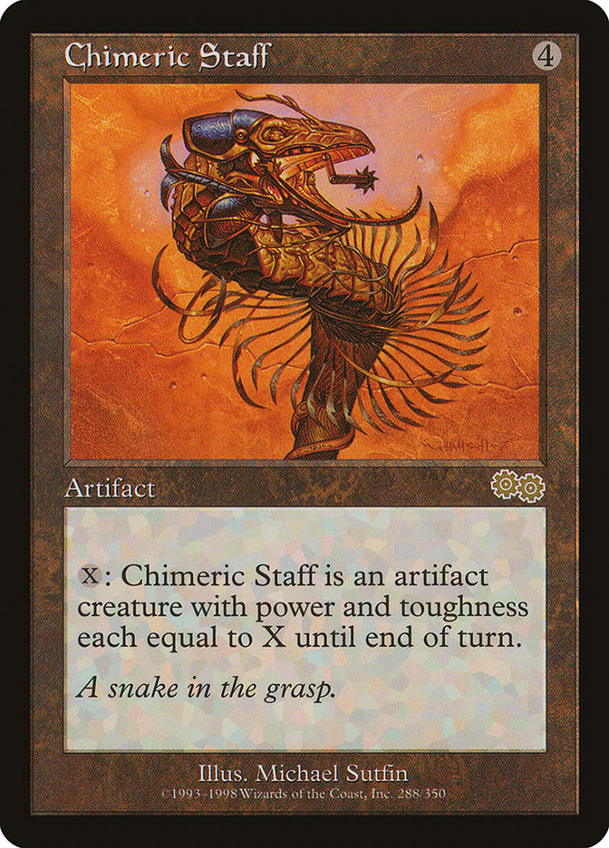 Chimeric Staff [Urza's Saga] | The Gaming-Verse