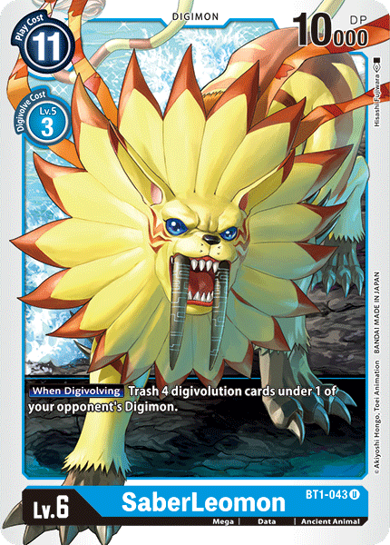 SaberLeomon [BT1-043] [Release Special Booster Ver.1.0] | The Gaming-Verse