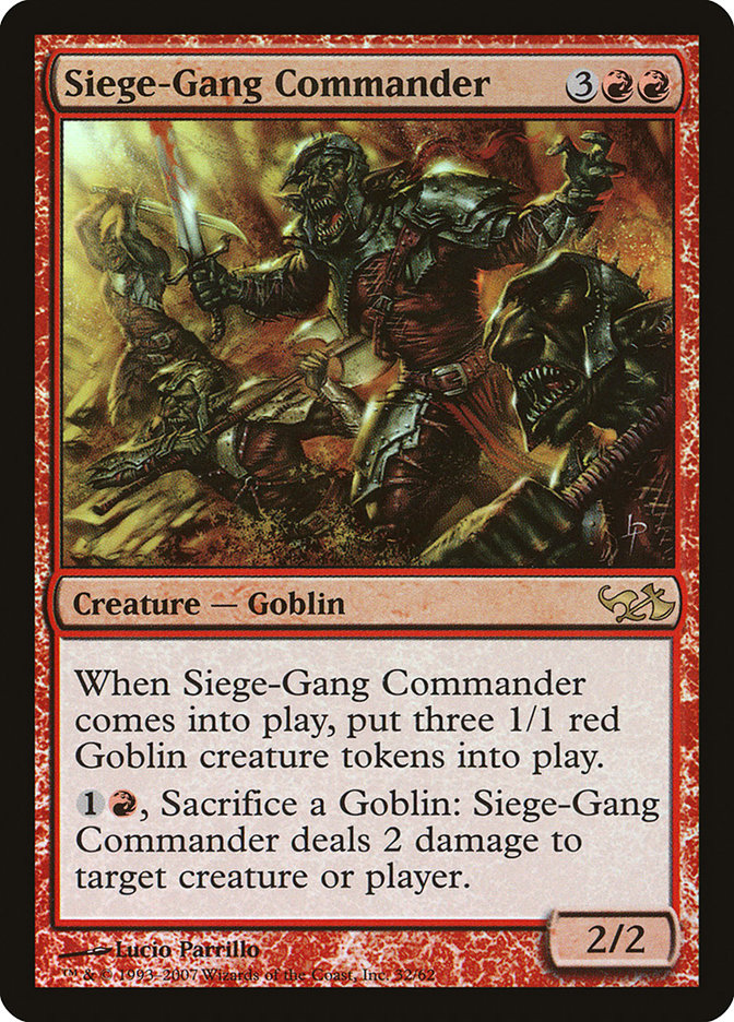 Siege-Gang Commander [Duel Decks: Elves vs. Goblins] | The Gaming-Verse