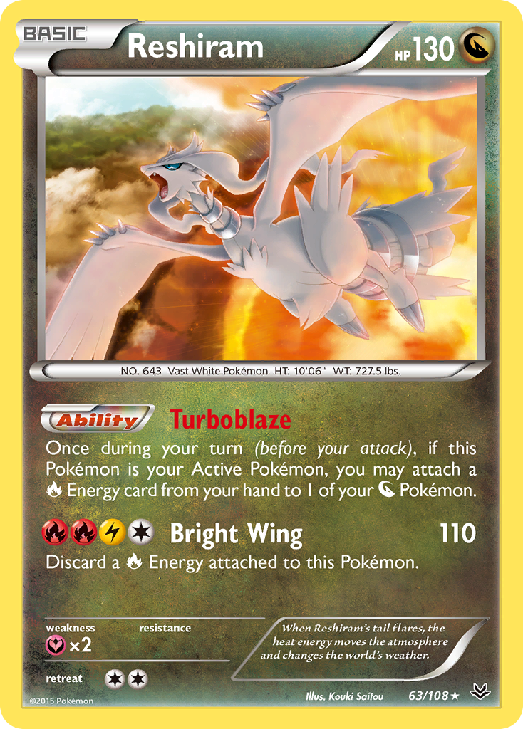 Reshiram (63/108) [XY: Roaring Skies] | The Gaming-Verse