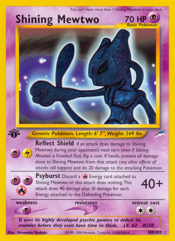 Shining Mewtwo (109/105) [Neo Destiny 1st Edition] | The Gaming-Verse