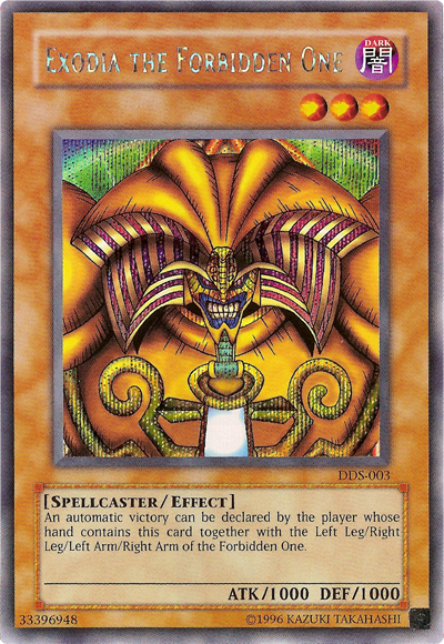 Exodia the Forbidden One (Dark Duel Stories) [DDS-003] Secret Rare | The Gaming-Verse