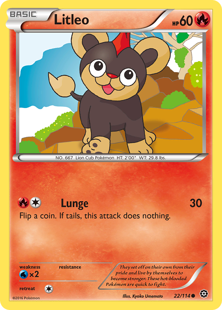 Litleo (22/114) [XY: Steam Siege] | The Gaming-Verse