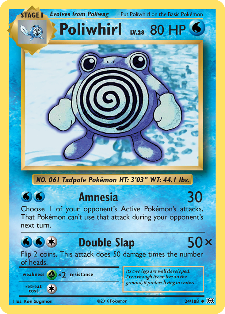 Poliwhirl (24/108) [XY: Evolutions] | The Gaming-Verse