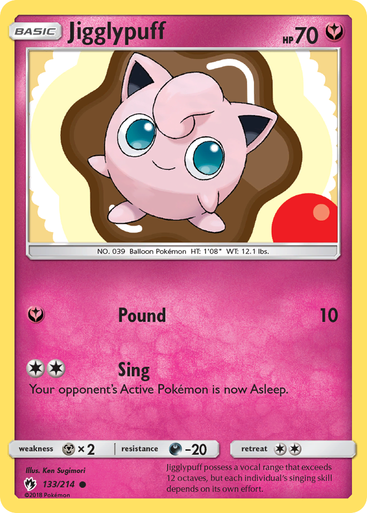 Jigglypuff (133/214) [Sun & Moon: Lost Thunder] | The Gaming-Verse