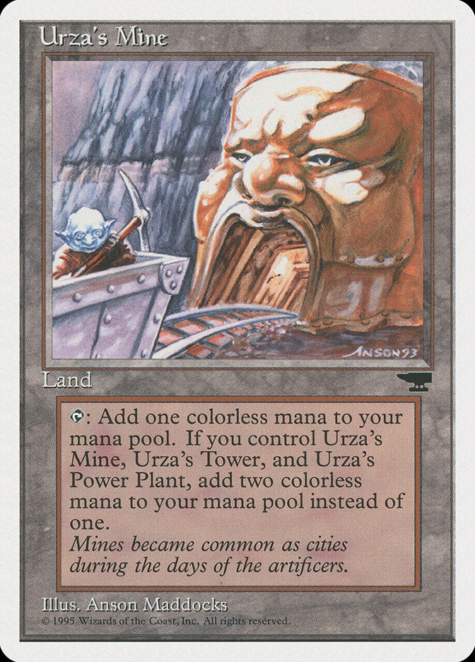 Urza's Mine (Mine Cart Entering Mouth) [Chronicles] | The Gaming-Verse