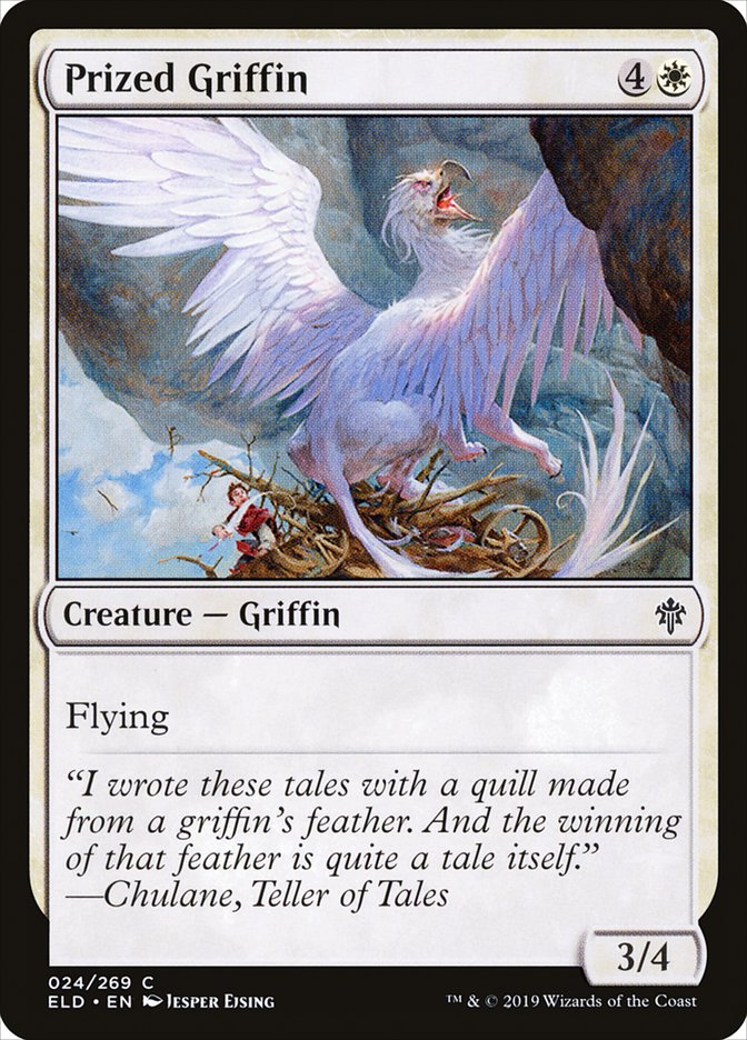 Prized Griffin [Throne of Eldraine] | The Gaming-Verse