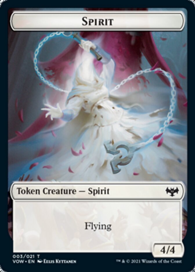 Blood // Spirit (003) Double-sided Token [Innistrad: Crimson Vow Tokens] | The Gaming-Verse