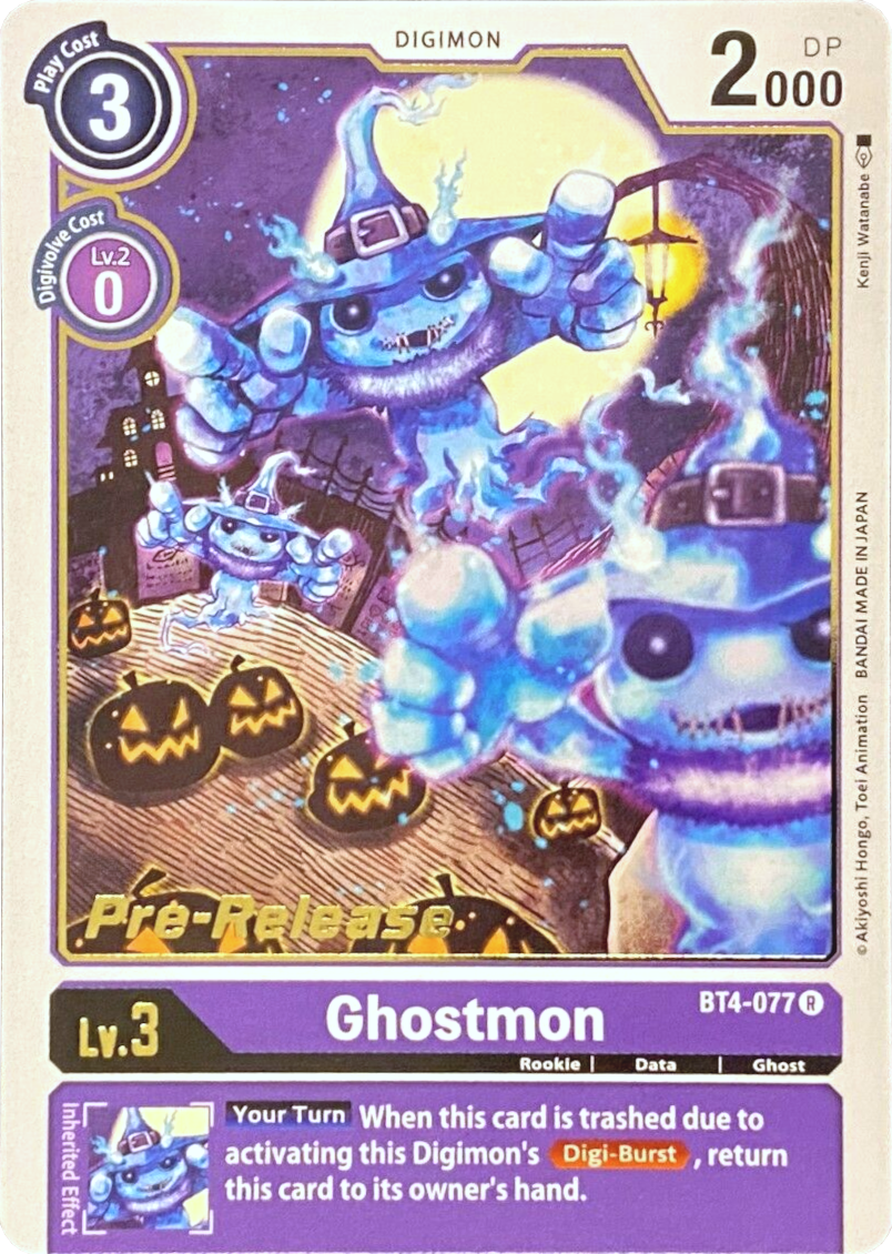 Ghostmon [BT4-077] [Great Legend Pre-Release Promos] | The Gaming-Verse