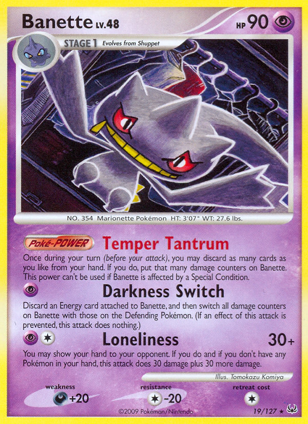 Banette (19/127) [Platinum: Base Set] | The Gaming-Verse