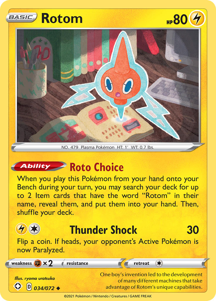 Rotom (034/072) [Sword & Shield: Shining Fates] | The Gaming-Verse