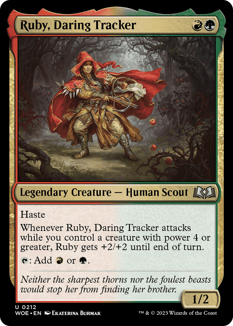 Ruby, Daring Tracker [Wilds of Eldraine] | The Gaming-Verse
