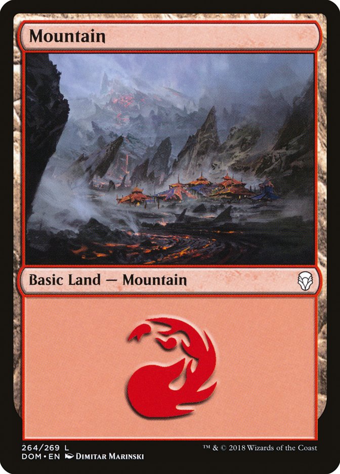 Mountain (#264) [Dominaria] | The Gaming-Verse