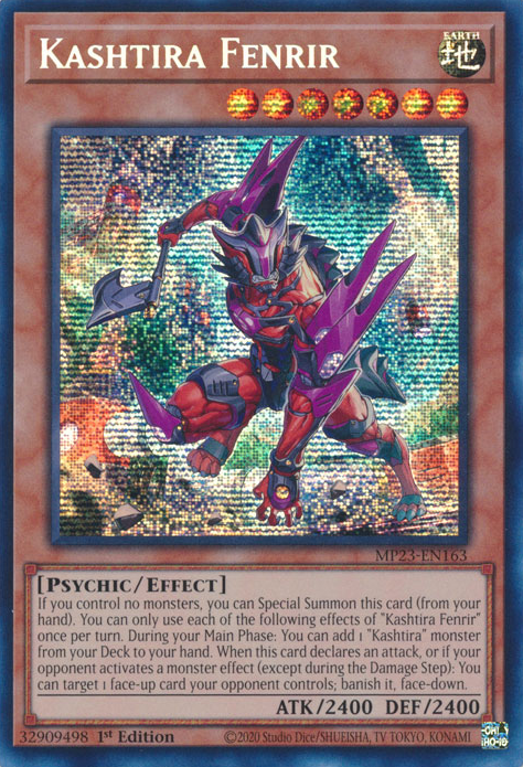 Kashtira Fenrir [MP23-EN163] Prismatic Secret Rare | The Gaming-Verse