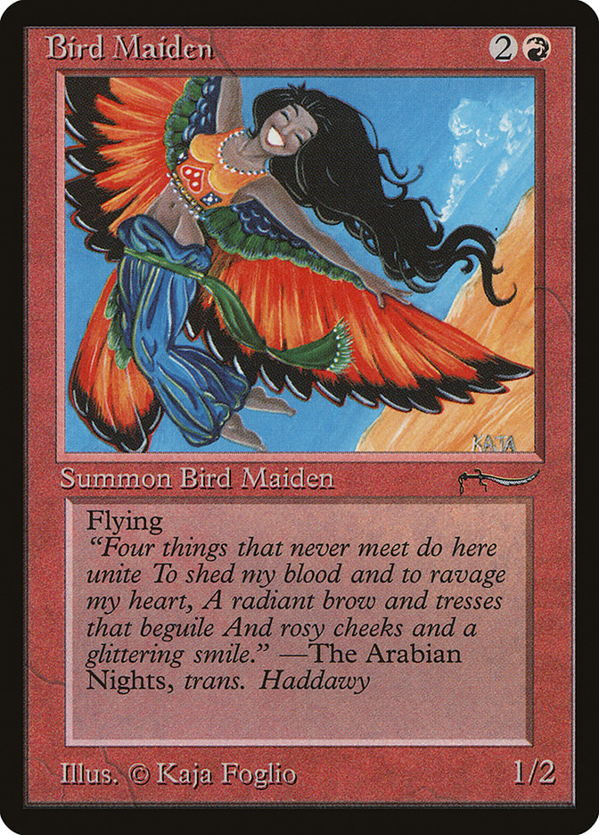 Bird Maiden (Light Mana Cost) [Arabian Nights] | The Gaming-Verse