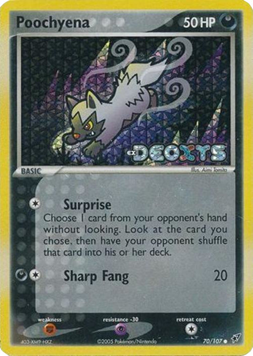 Poochyena (70/107) (Stamped) [EX: Deoxys] | The Gaming-Verse