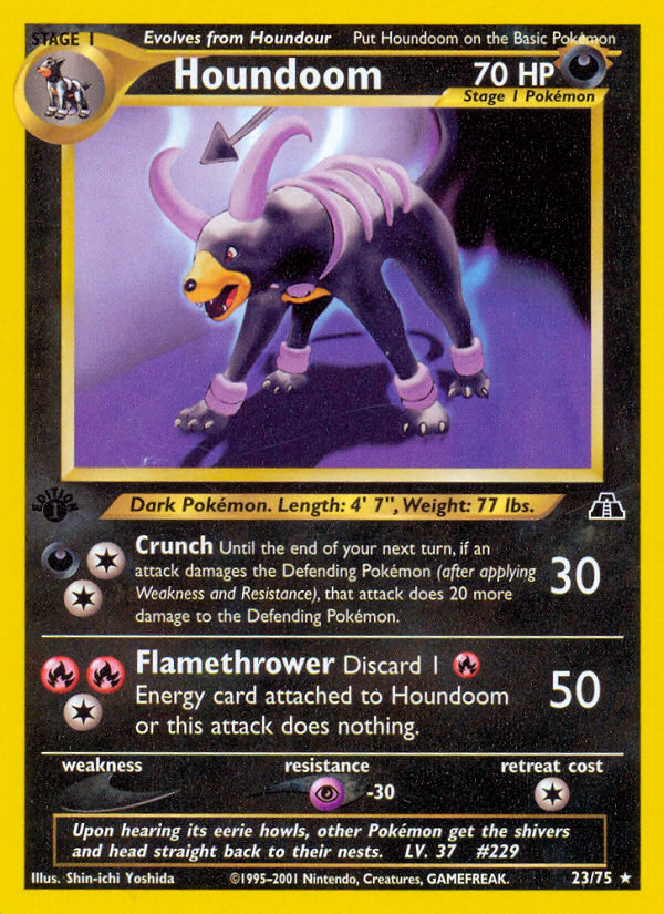 Houndoom (23/75) [Neo Discovery 1st Edition] | The Gaming-Verse