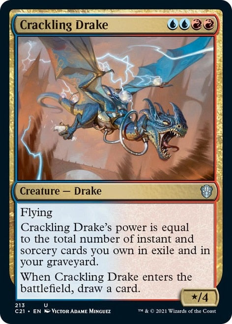 Crackling Drake [Commander 2021] | The Gaming-Verse