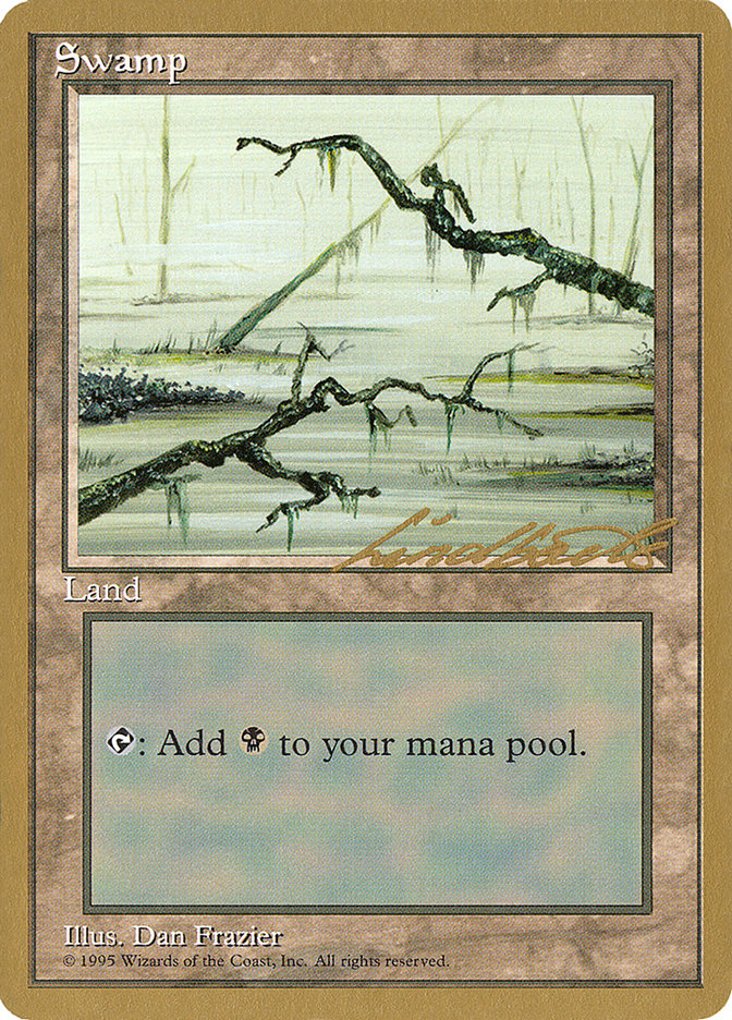 Swamp (ll371) (Leon Lindback) [Pro Tour Collector Set] | The Gaming-Verse