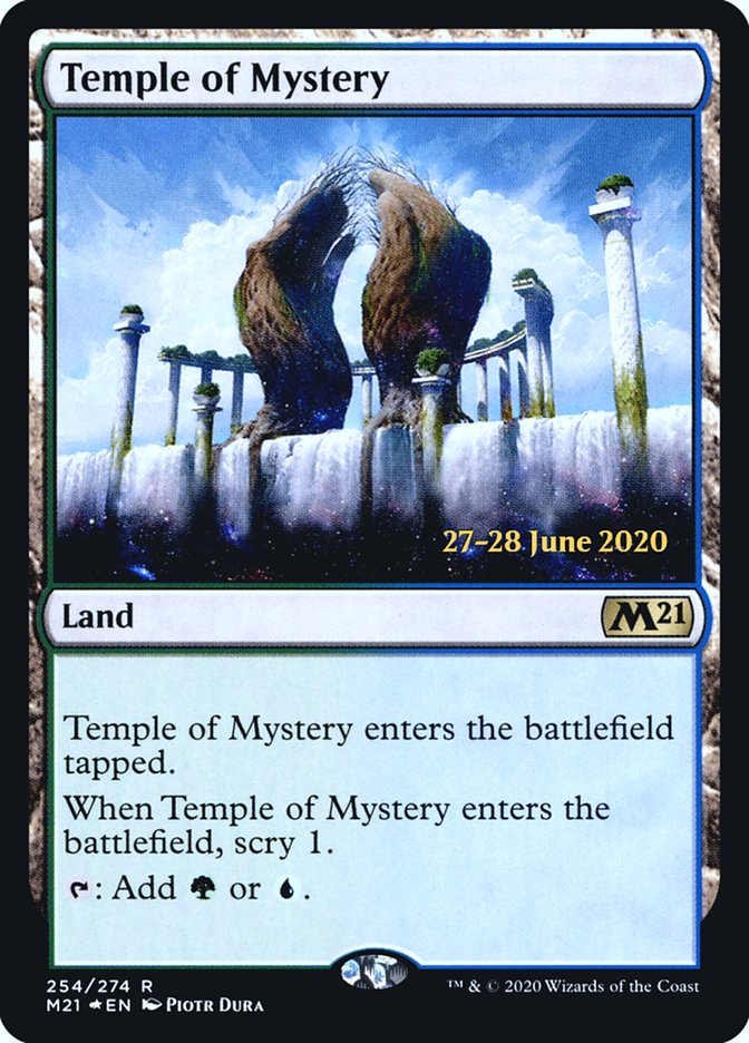 Temple of Mystery  [Core Set 2021 Prerelease Promos] | The Gaming-Verse