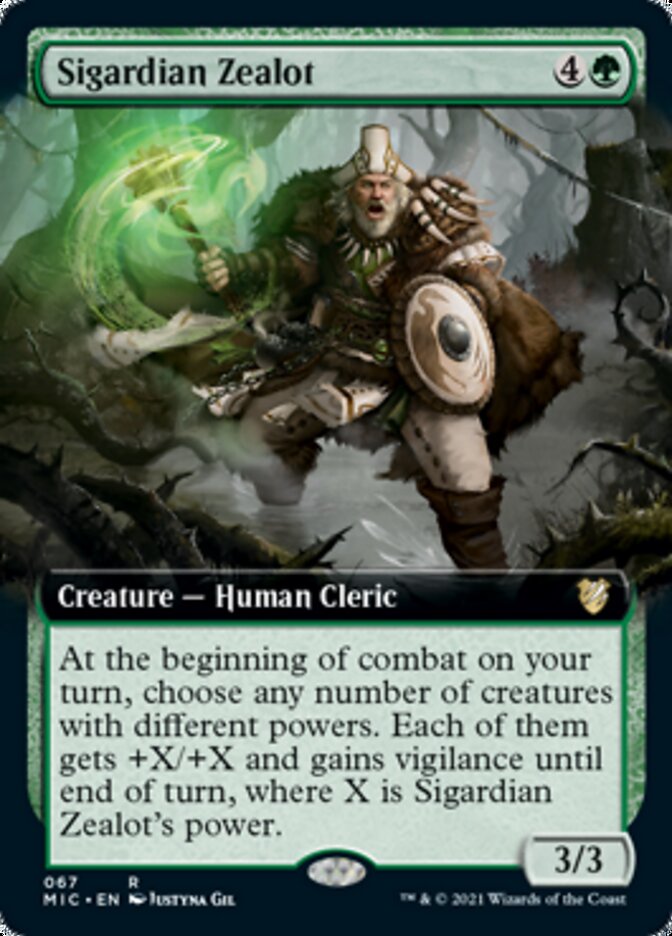 Sigardian Zealot (Extended) [Innistrad: Midnight Hunt Commander] | The Gaming-Verse