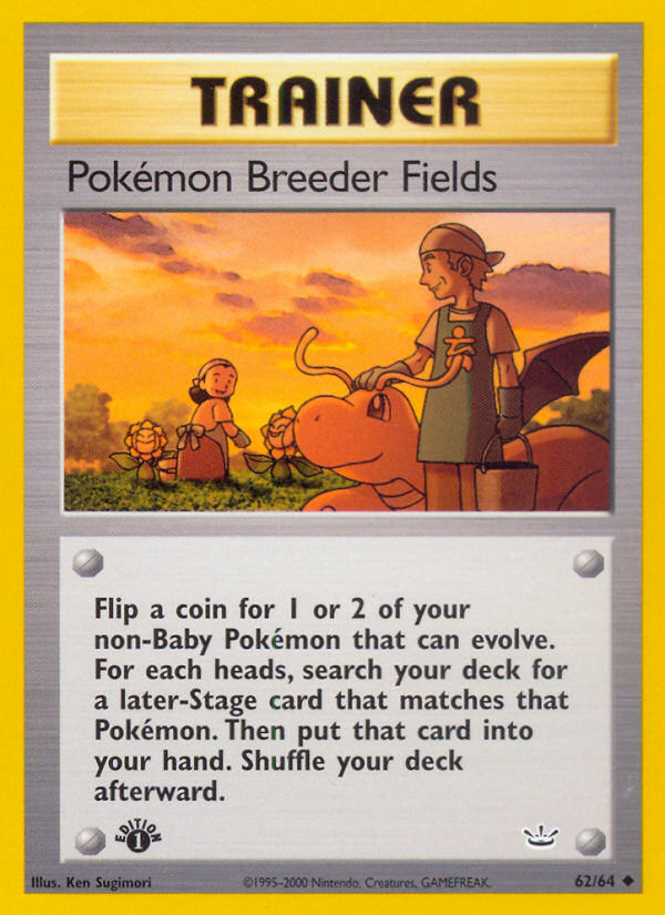 Pokemon Breeder Fields (62/64) [Neo Revelation 1st Edition] | The Gaming-Verse