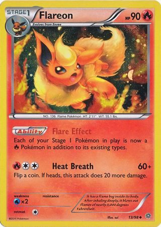 Flareon (13/98) (Cosmos Holo) [XY: Ancient Origins] | The Gaming-Verse