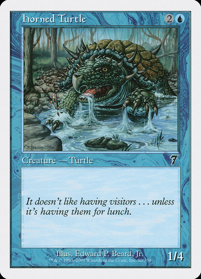 Horned Turtle [Seventh Edition] | The Gaming-Verse