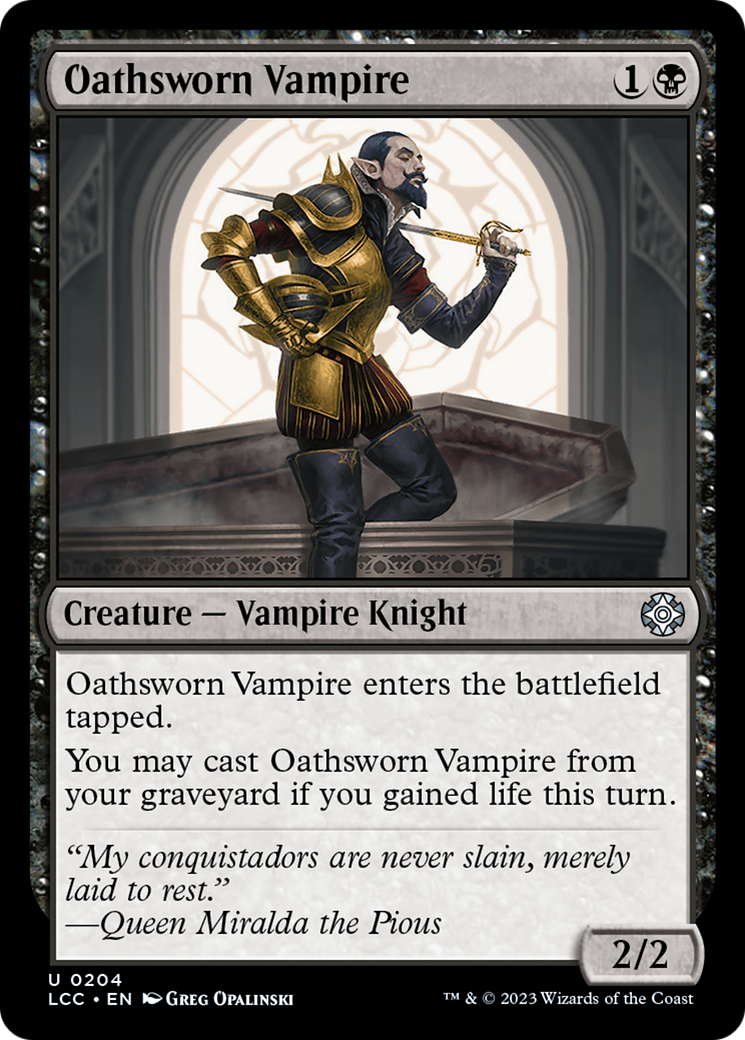 Oathsworn Vampire [The Lost Caverns of Ixalan Commander] | The Gaming-Verse