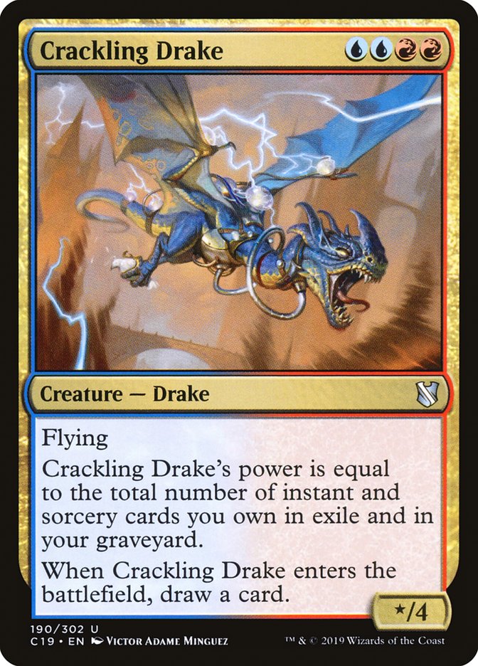 Crackling Drake [Commander 2019] | The Gaming-Verse