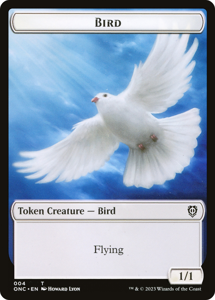 Bird // Cat Double-Sided Token [Phyrexia: All Will Be One Commander Tokens] | The Gaming-Verse